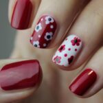 nail art, manicure, nails, nail polish, cuticles, red manicure, red nail art, floral nail art, floral nails, flowers, beautiful flowers, fingernails, flower wallpaper, color, polish, woman, hand, nail spa, style, glamour, flower background, nature, female, natural nails, elegant nails
